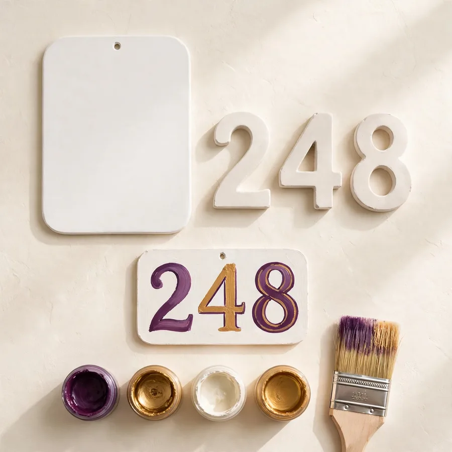 My Home Number Plaque — DIY Kit — Jojopo, handmade in Surrey, BC